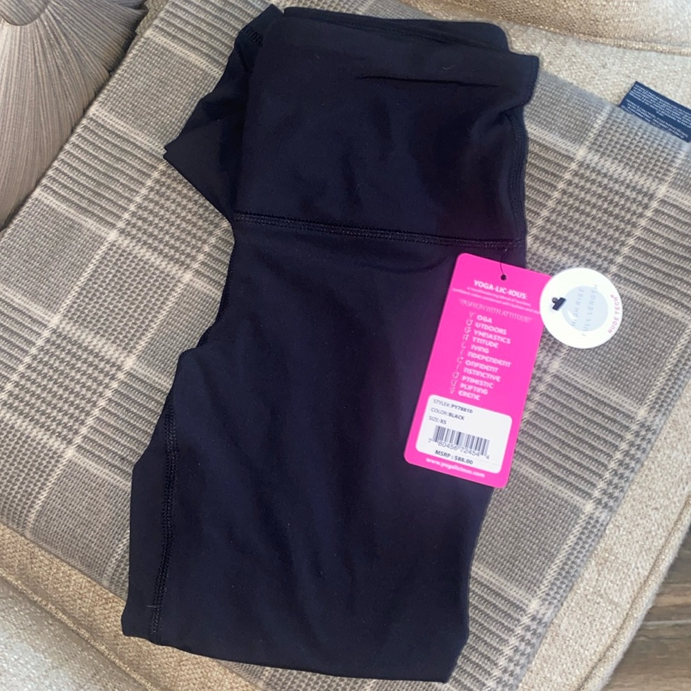 NWT - Yogalicious High Waist Leggings - Black - Size XS